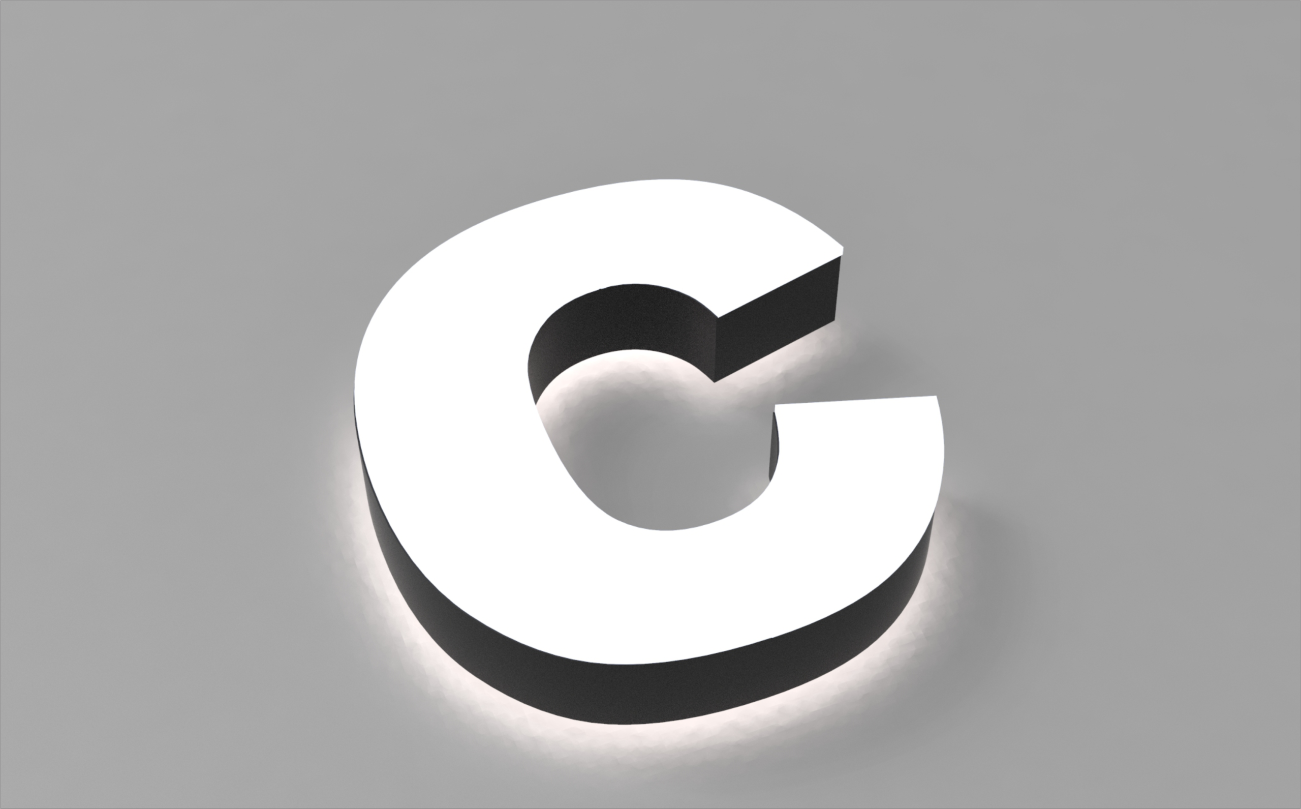 Fabricated Metal Letters Face & Halo-Lit