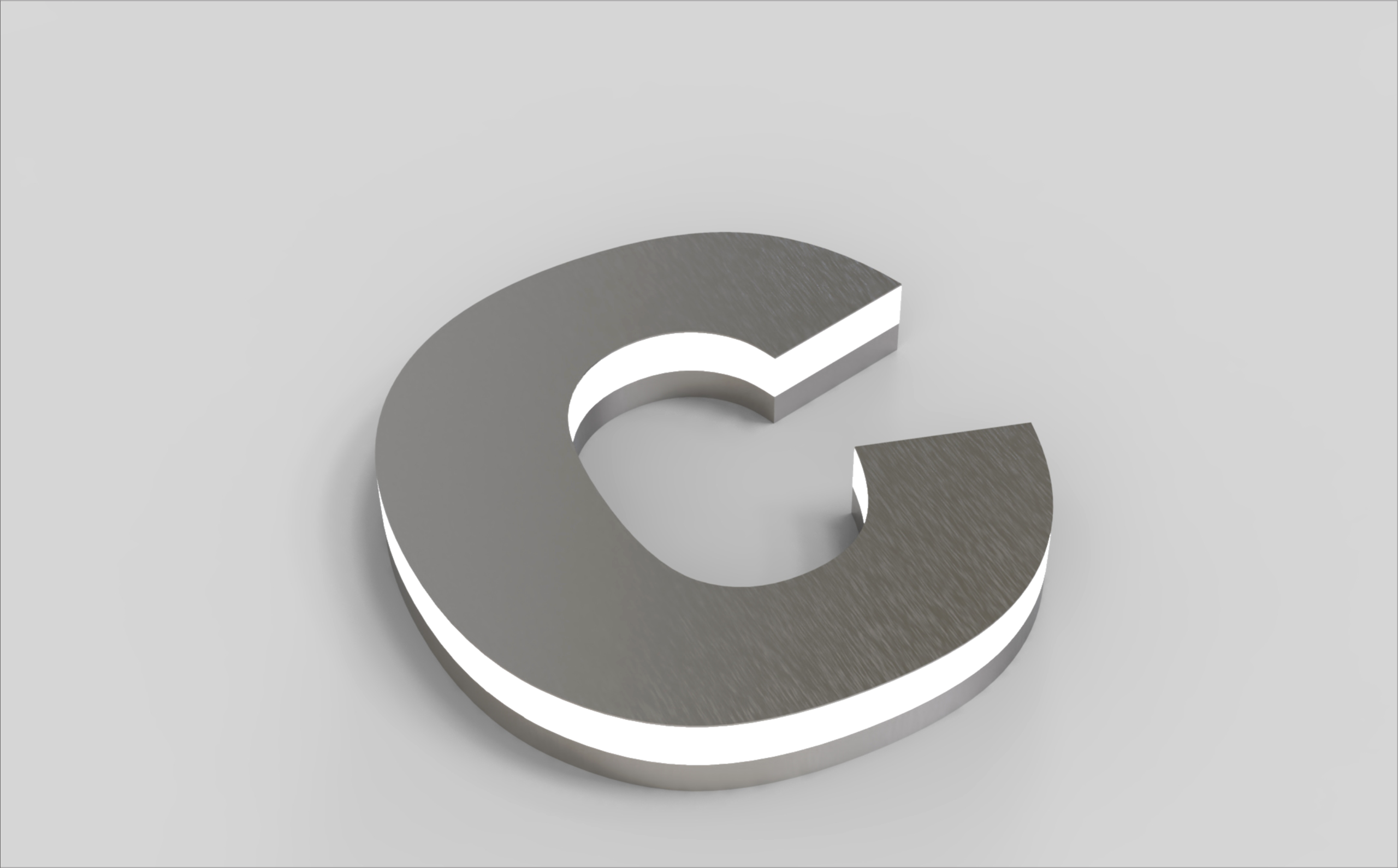 Fabricated Metal Letters Edge-Lit