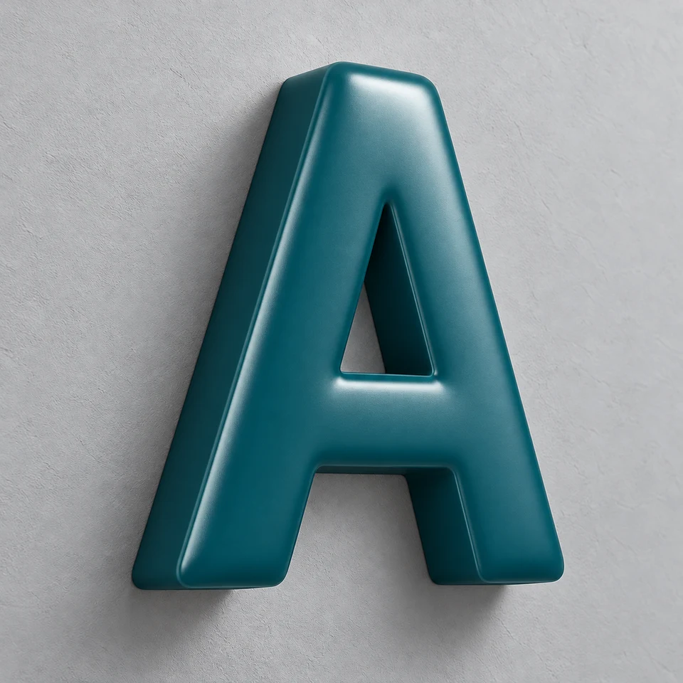 Formed Plastic Logo and Letters